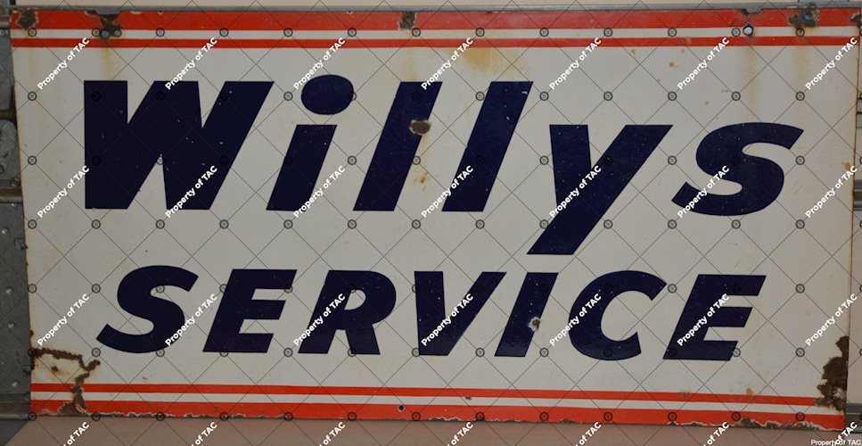 Willys Service Sign