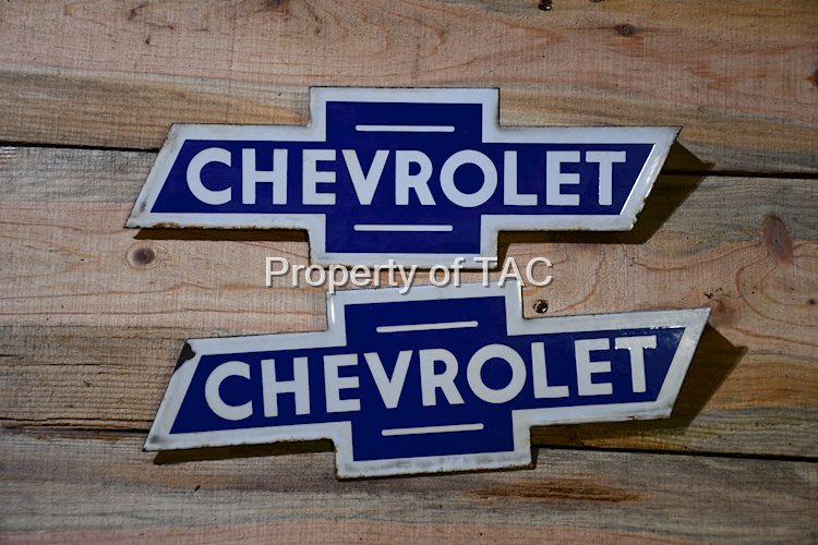 Chevrolet Bowtie Porcelain Signs