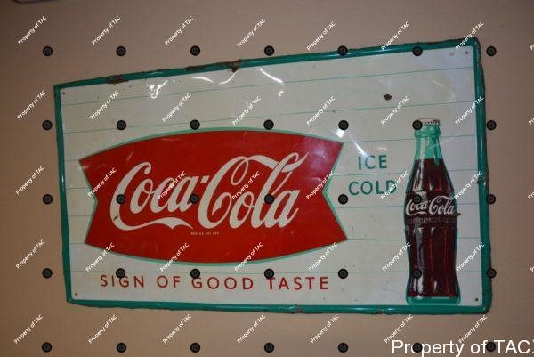 Coca-Cola in fish tail Sign of Good Taste" sign"