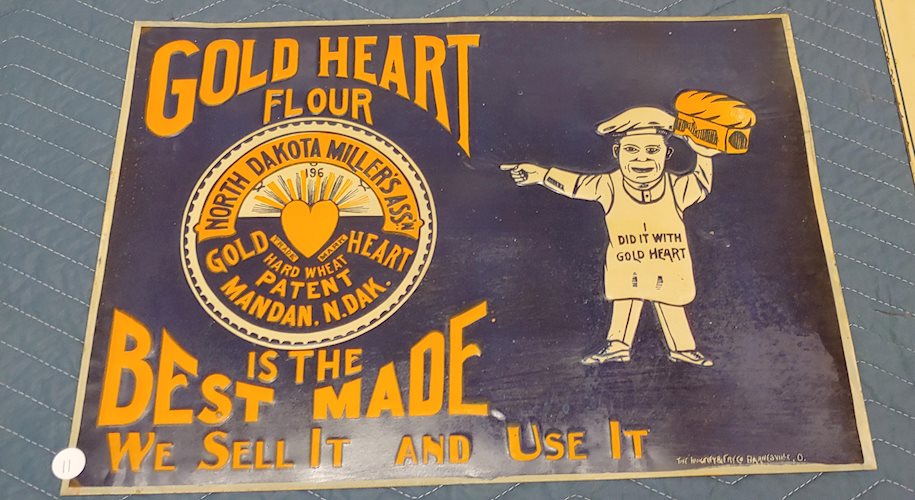 Gold Heart Flour Is the Best Made" Metal Sign"
