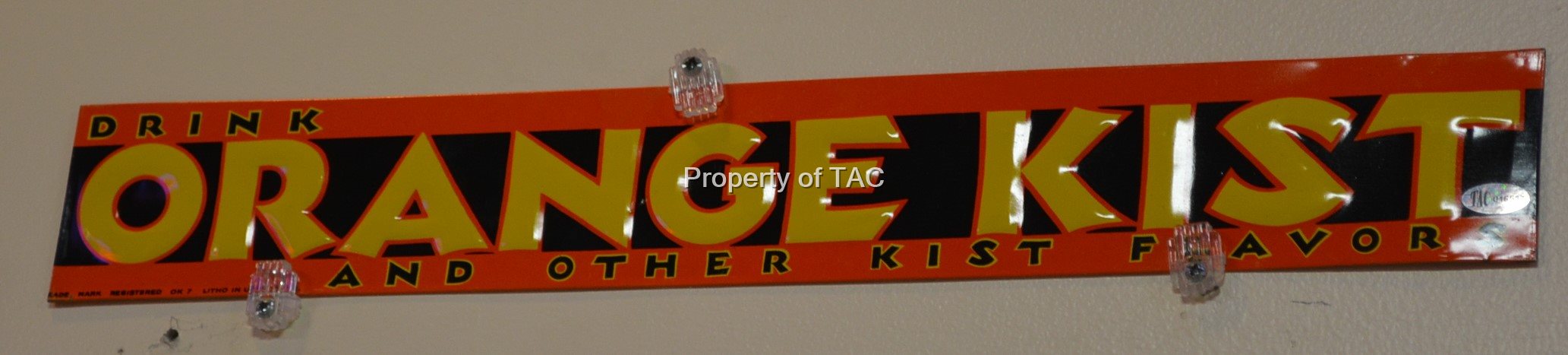Drink Orange Kist Metal Sign