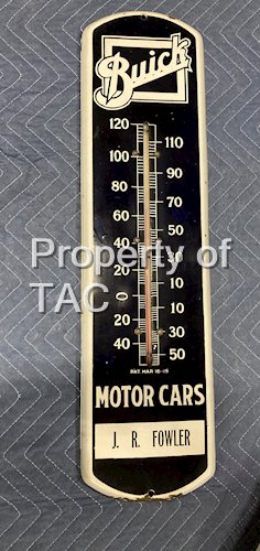 Buick Motor Cars Porcelain Thermometer