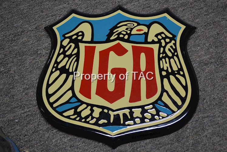 IGA (Independent Grocers of America) Porcelain Sign