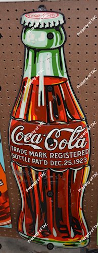 Coca-Cola Christmas Bottle" Metal Sign"