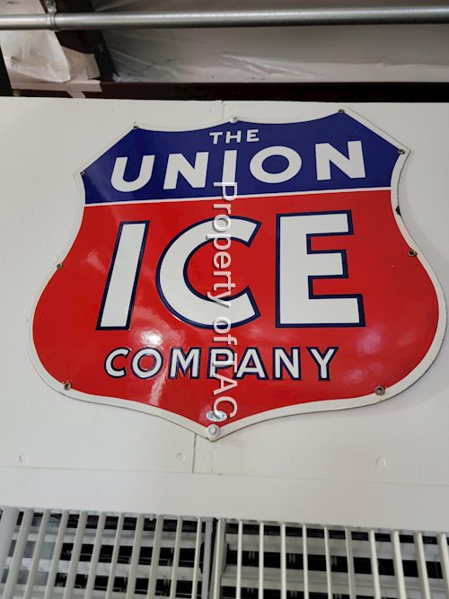The Union Ice Company Porcelain Sign