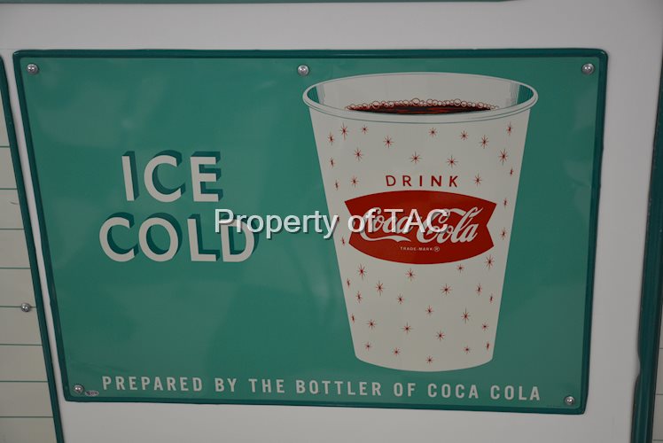 Things go better with Coke, Ice Cold, with Paper Cup & stars graphics,
