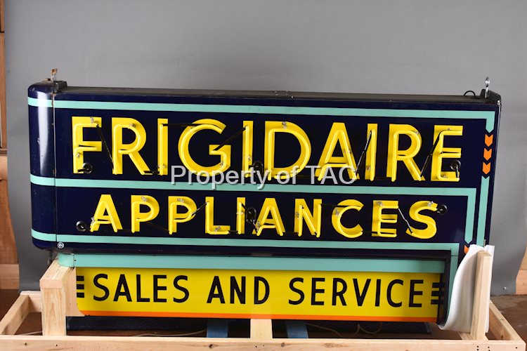 Frigidaire Appliance Sales and Service Porcelain Neon Sign