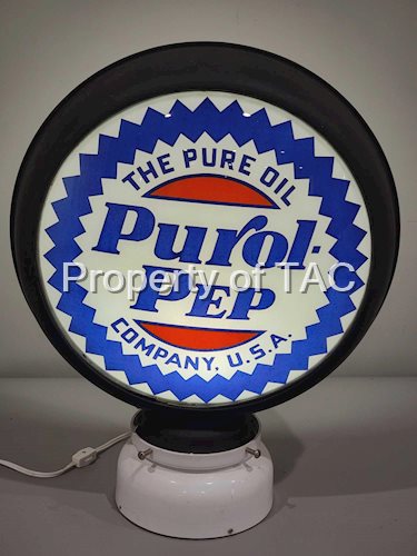 Pure Oil Co. Purol Pep 15" Globe Lens