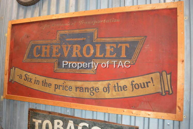 Chevrolet "a Six in the price range of the four" Metal Sign