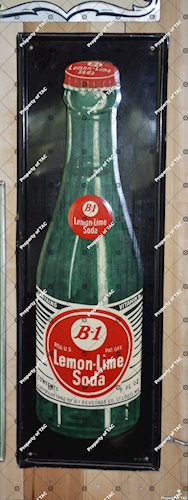 B-1 Lemon-Lime Soda w/bottle sign