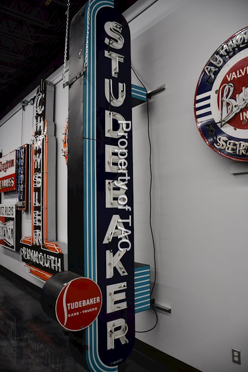 Studebaker Porcelain Neon Sign