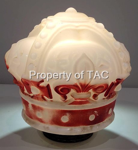 Standard Oil Red Crown OPC Milk Glass Globe