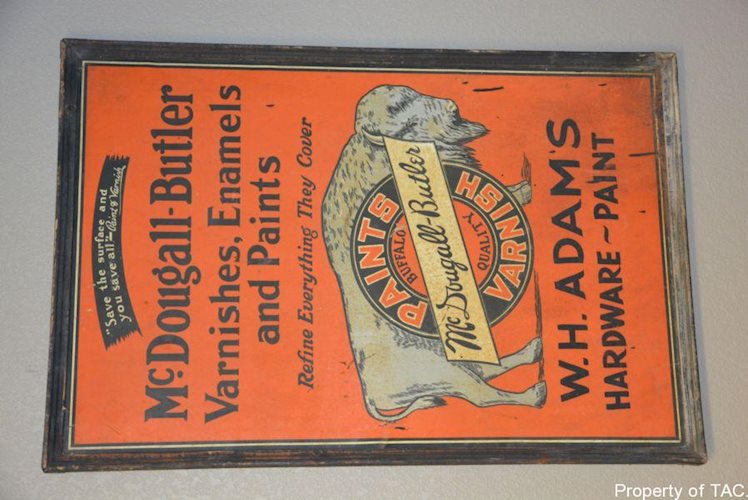 McDougall-Butler Varnishes, Enamels and Paints sign