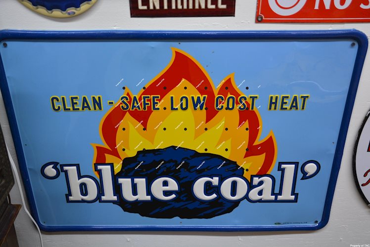 Blue Coal Sign