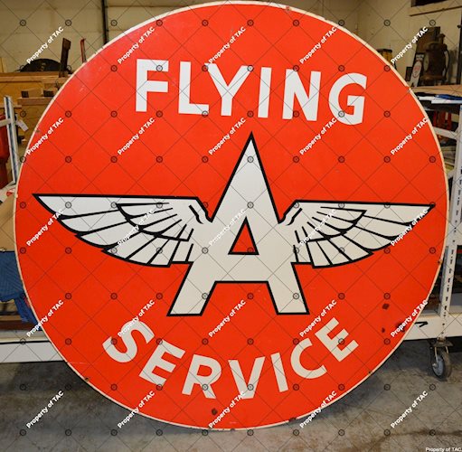 Flying A Service w/logo Identification sign