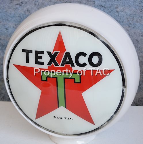 Texaco (black-T) w/Star Logo 13.5" Single Globe Lens