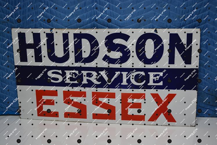 Hudson Essex Service porcelain sign