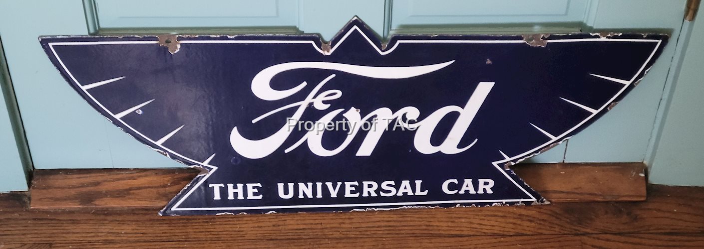Ford The Universal Car Porcelain Sign