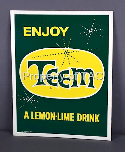 Enjoy Teem A Lemon-Lime Drink Metal Sign