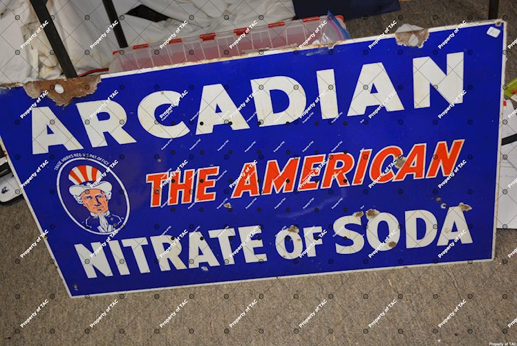 Arcadian Nitrate of Soda The American" w/logo sign"