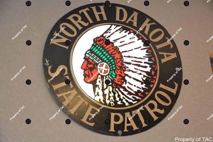 North Dakota State Patrol w/Indian sign