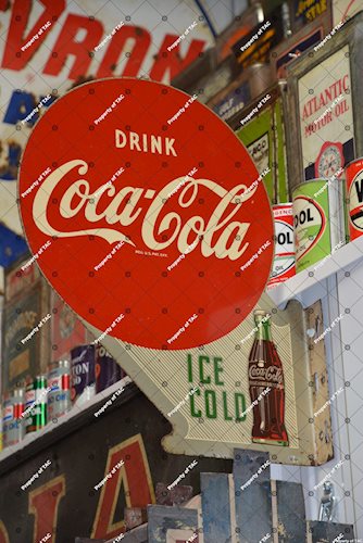 Drink Ice Cold Coca-Cola Sign