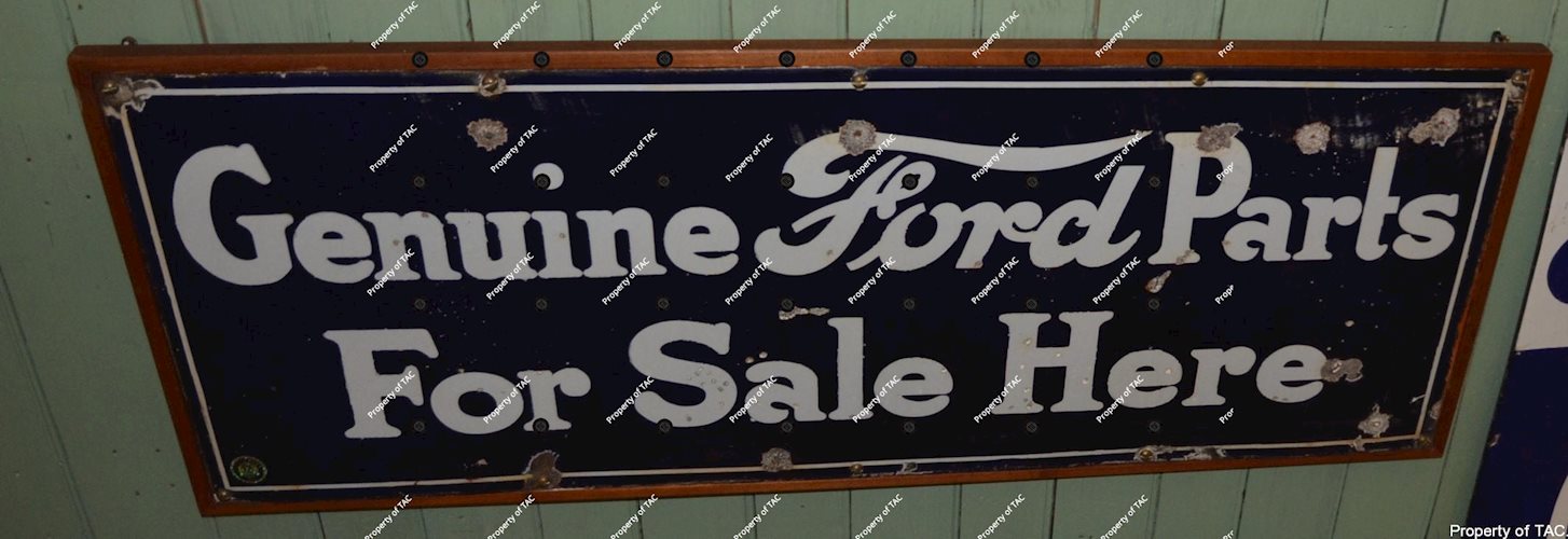 Genuine Ford Parts For Sale Here Porcelain sign