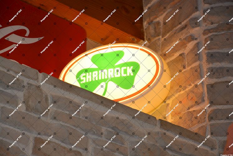 Shamrock w/clover logo oval globe lens