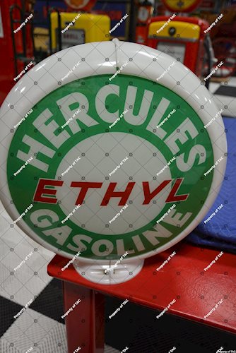 Hercules Ethyl Gasoline 13.5 single globe lens"