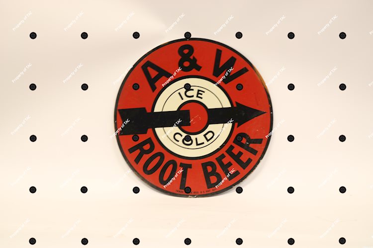 A&W Ice Cold Root Beer sign