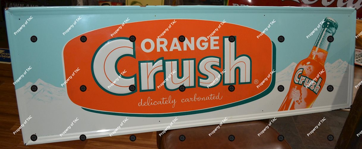 Orange Crush w/bottle Metal Sign