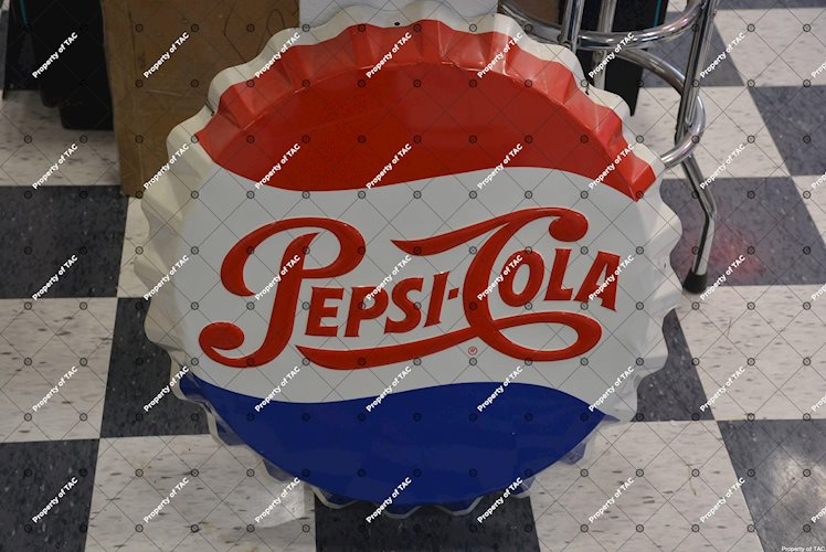 Pepsi-Cola Bottle Cap sign