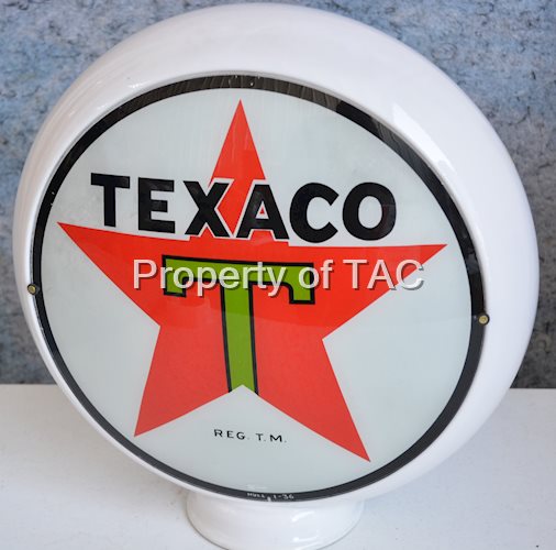 Texaco (black-T) w/Star Logo 13.5" Single Globe Lens