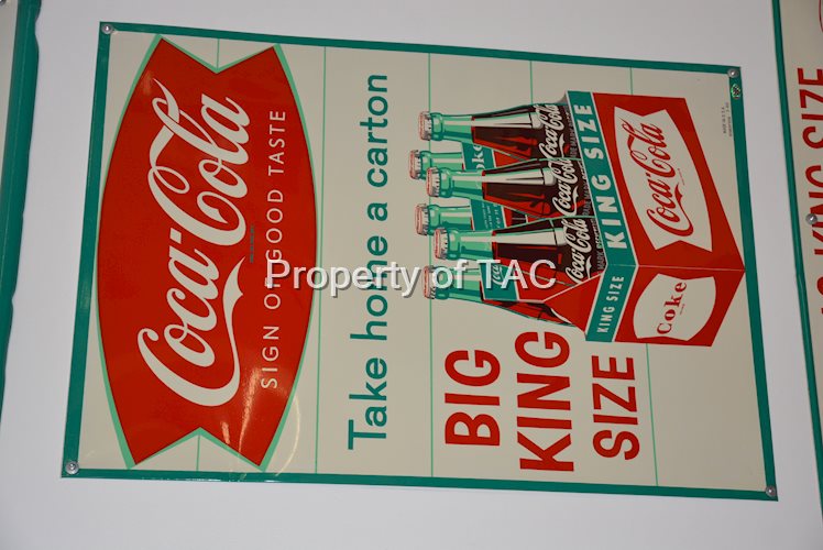 Drink "Sign of Good Taste" fishtail logo "Big King Size" with King Size Six pack graphics,