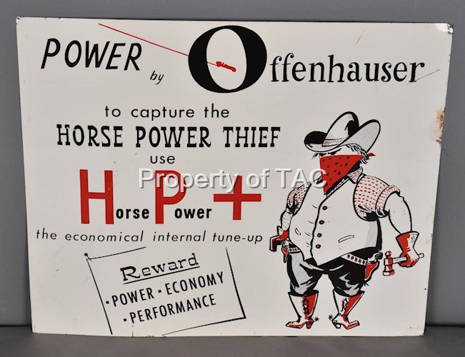 Power by Offenhauser w/Logo Metal Sign