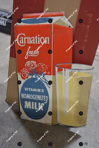 Carnation fresh Vitamin D Homogenized Milk Metal Sign