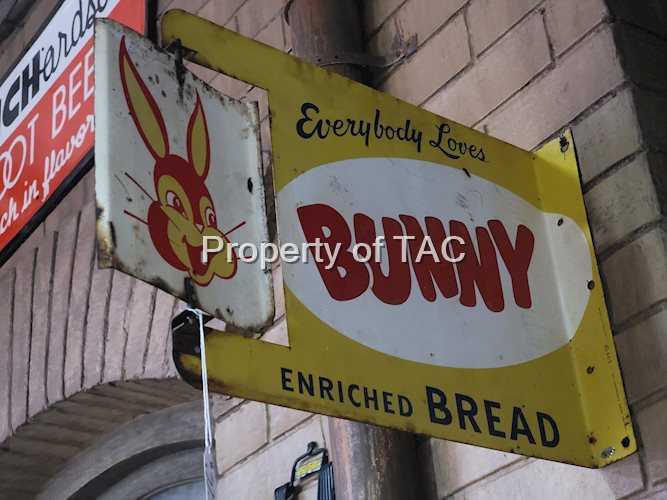 Bunny Enriched Bread w/Logo Spinner Metal Flange Sign