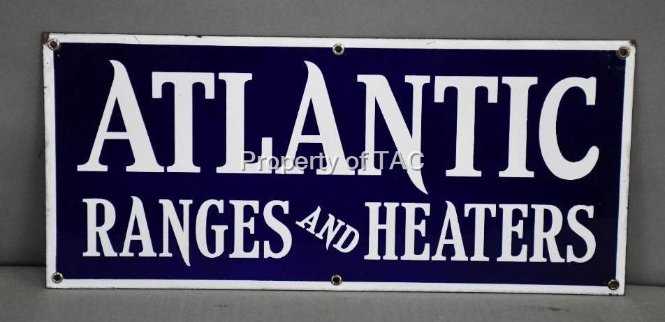 Atlantic Ranges & Heaters Porcelain Sign