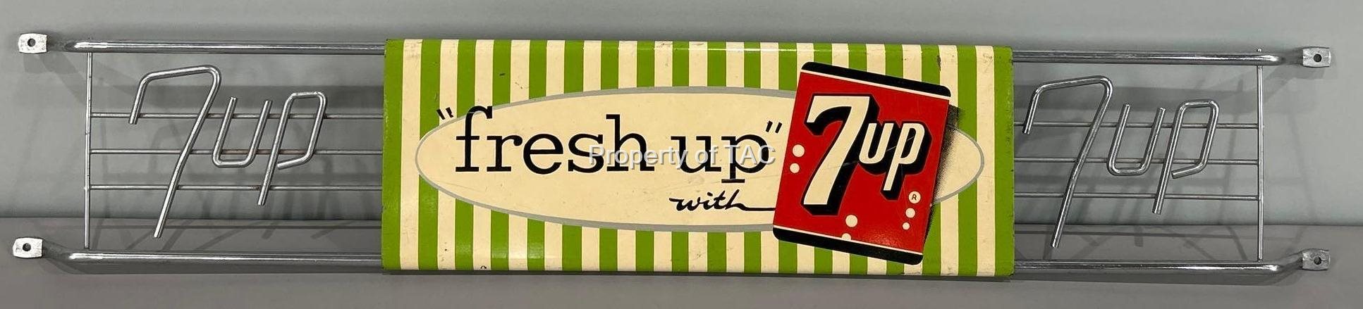 Fresh Up With Seven Up Tin Door Push