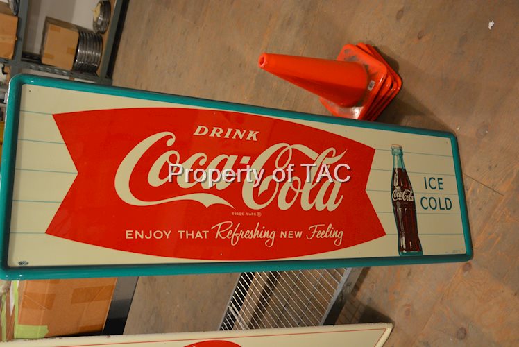Drink Coca-Cola w/fishtail & bottle logos