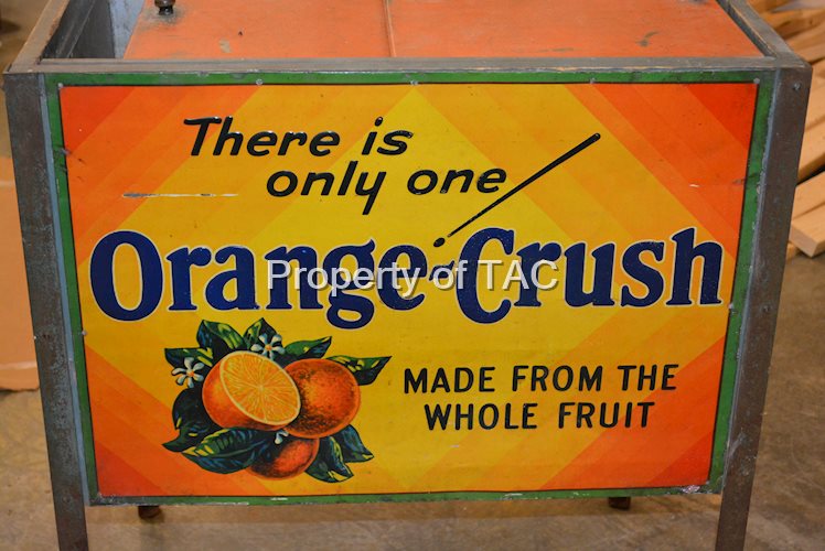 Orange-Crush Metal Sign