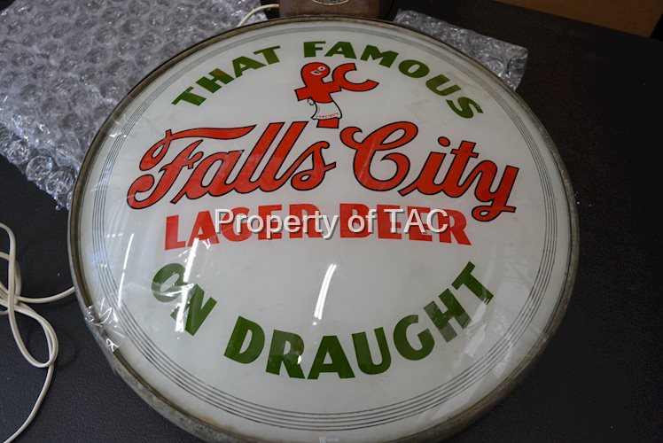 Falls City Lager Beer 18" Single Neon Globe Lens