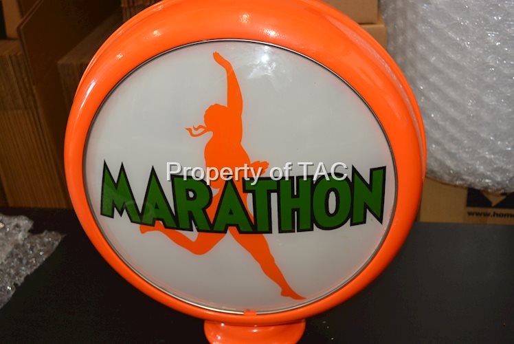 Marathon w/Runner Logo 15" Single Globe Lens