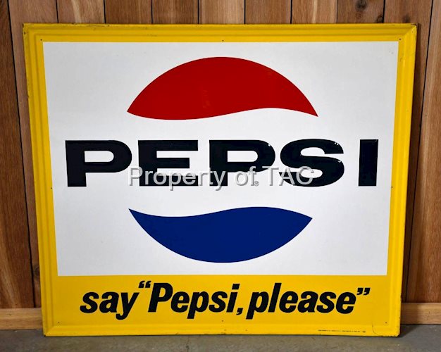 Pepsi w/Logo "say "Pepsi, please" Metal Sign
