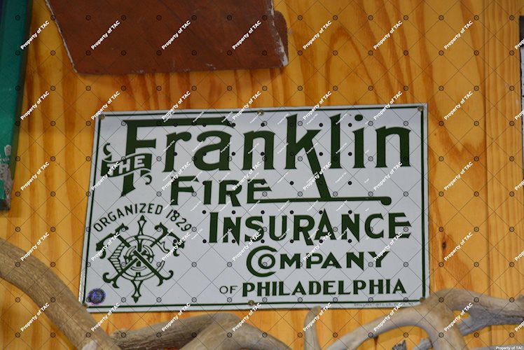 The Franklin Fire Insurance Company of Philadelphia sign