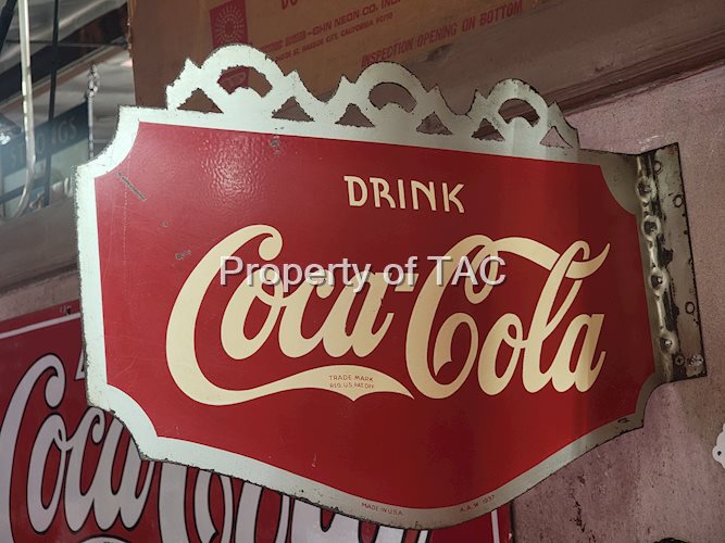 Drink Coca-Cola Metal Flange Sign