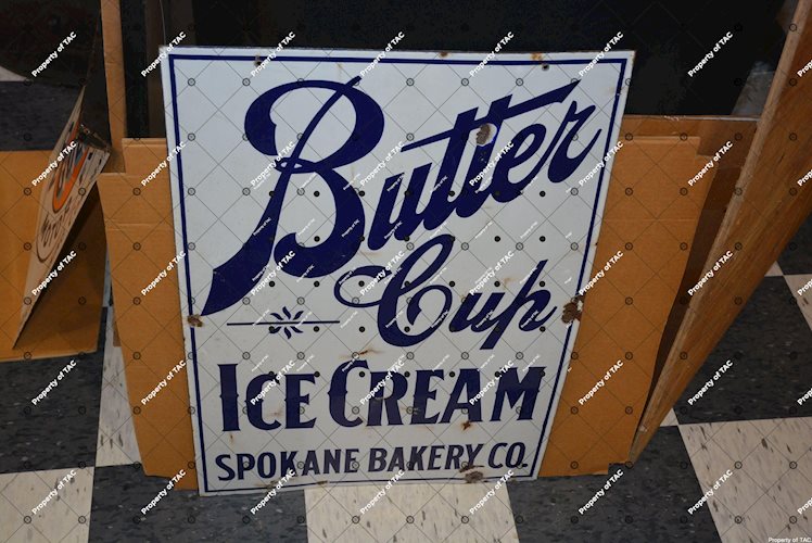 Butter Cup Ice Cream Spokane Bakery Co. sign