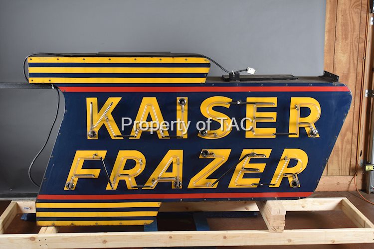 Kaiser-Frazer Porcelain Dealership Neon Sign