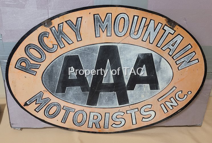 Rocky Mountain Motorist Inc. AAA Metal Sign