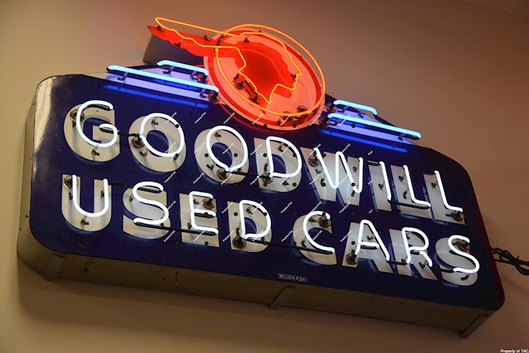 (Pontiac) Goodwill Used Cars sign